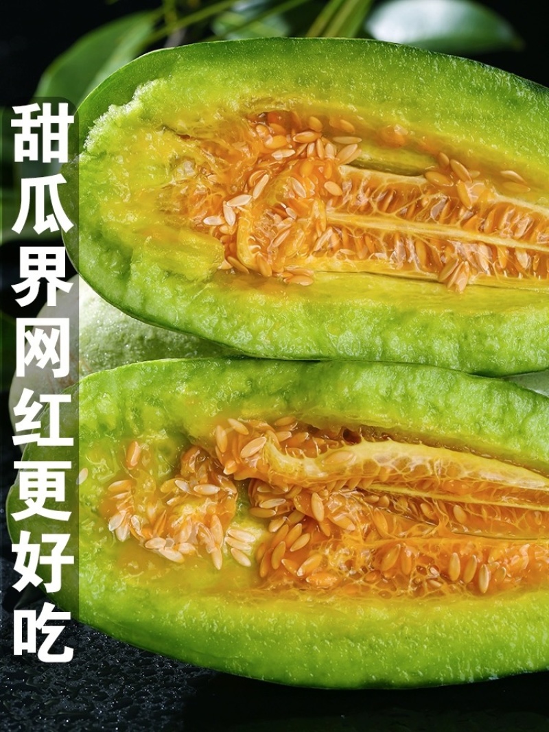 【博洋61】羊角蜜甜瓜，脆甜多汁，产地大量供应，保质保量