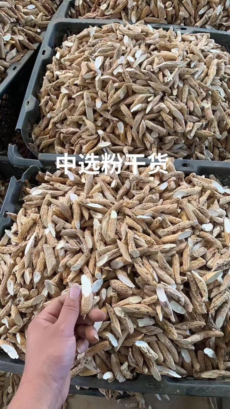 批发牛大力干货各种规格药厂货粉质薯干货干片木质根干货