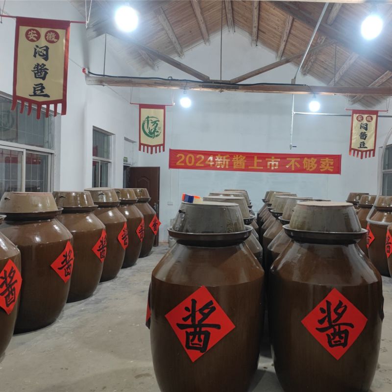 安徽凤台凤凰湖闷酱豆子古法即食0添加质保12个月