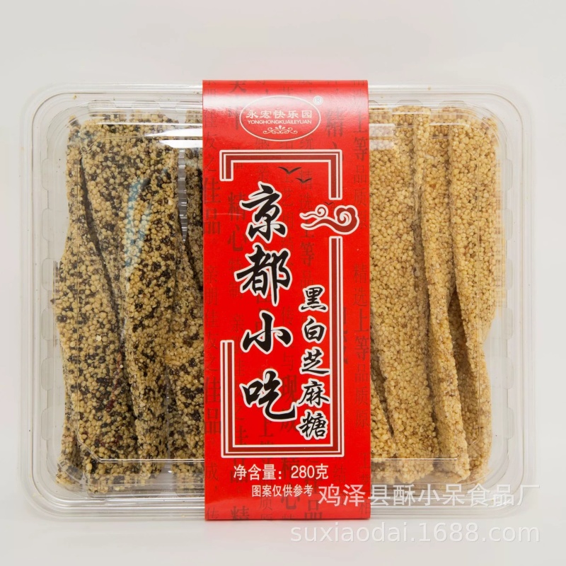 厂家批发零售麻糖锅巴类膨化食品大盒装