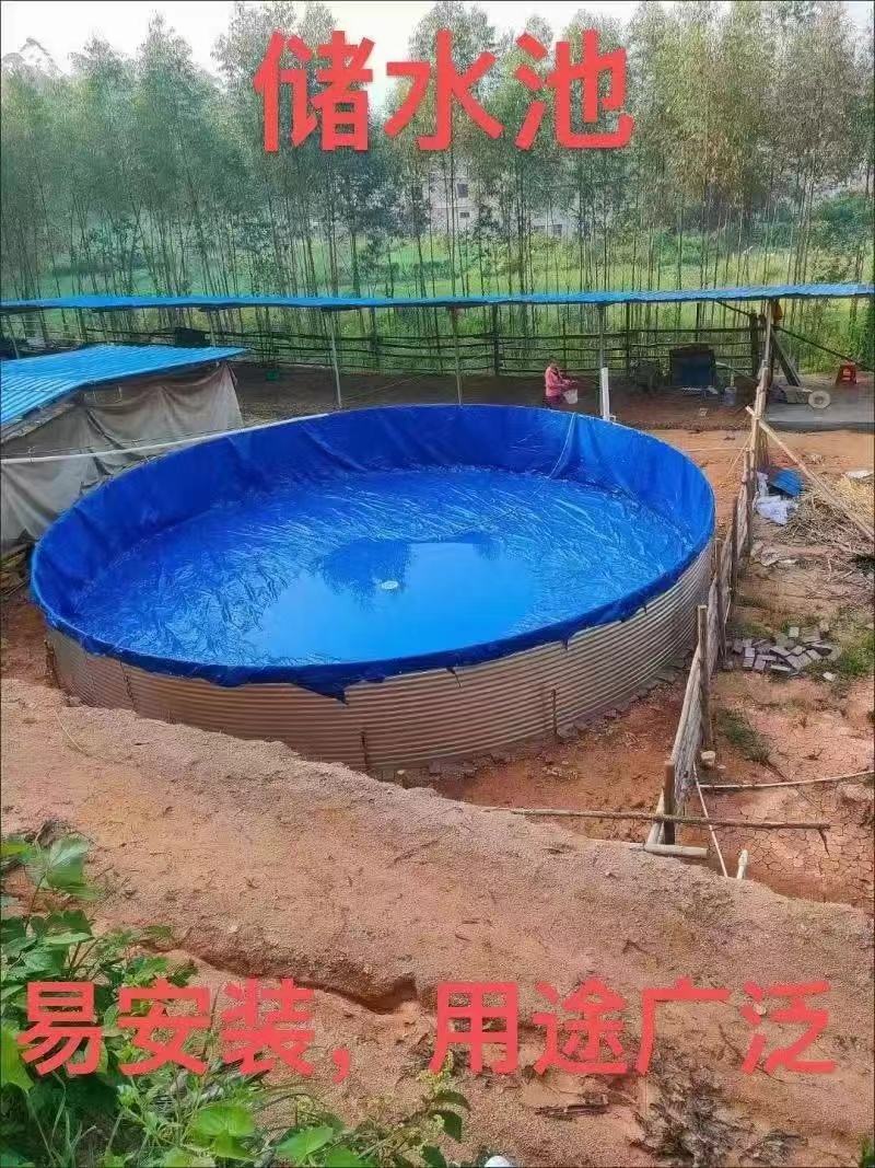 大型刀刮布耐高温耐磨帆布水池农业果园蓄水池