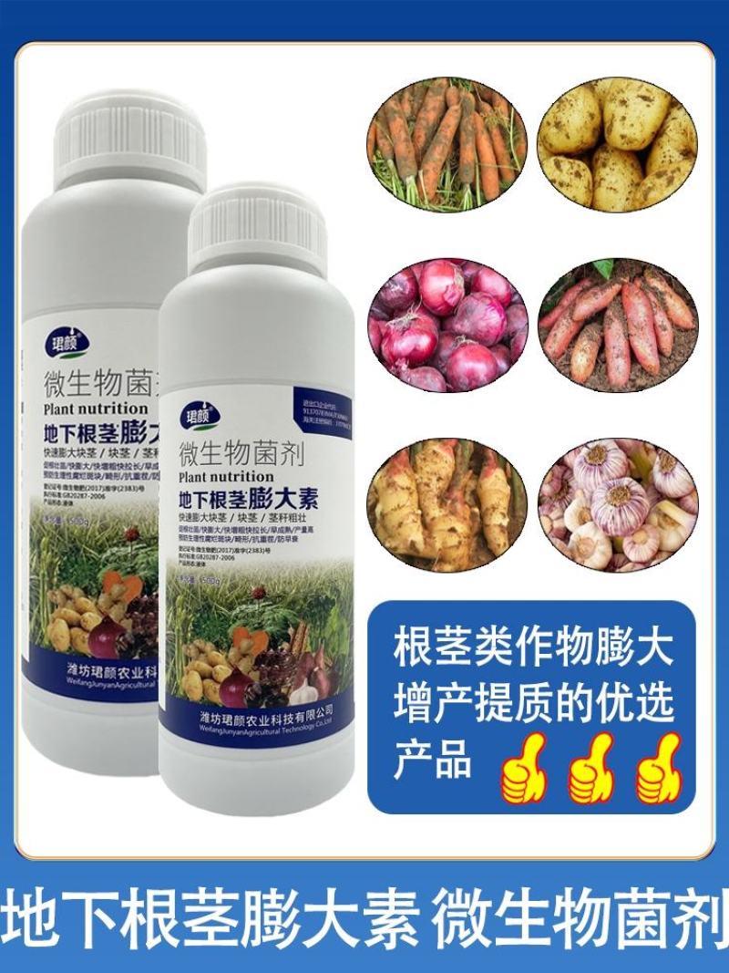 寿光珺颜地下根茎膨大素快速膨大茎秆粗壮山药马铃薯葱姜蒜等