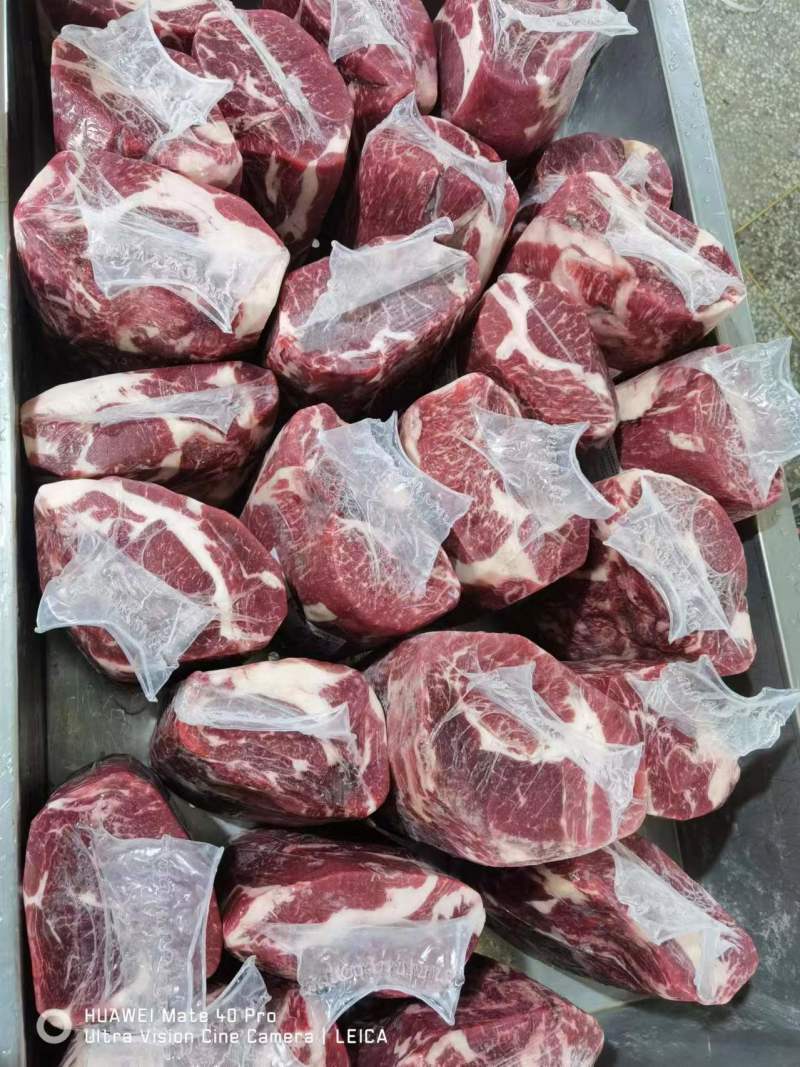 山东滨州大量供应安格斯谷饲精修上脑火锅肥牛牛上脑
