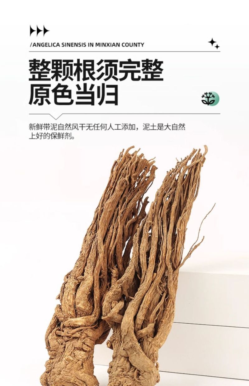 甘肃岷县当归整枝大当归产地批发规格全自然晒干