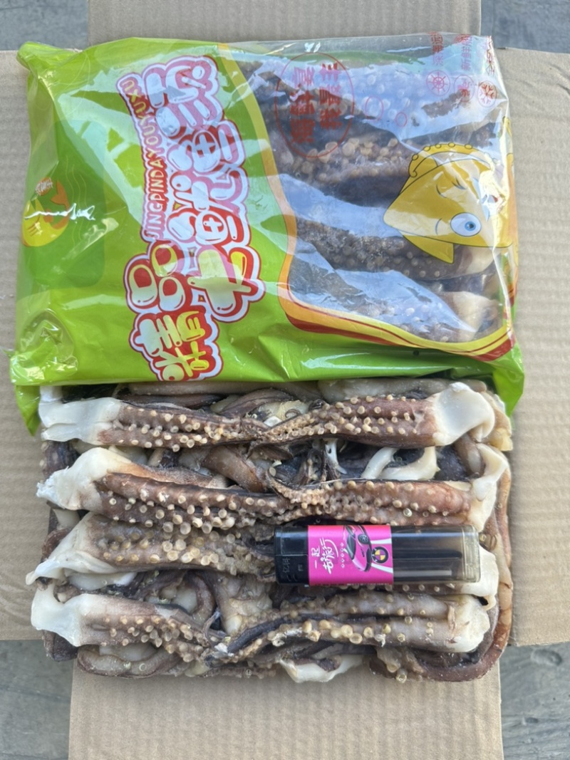 纯干原汁小板北太鱿鱼须，原汁无泡发，5公斤一件