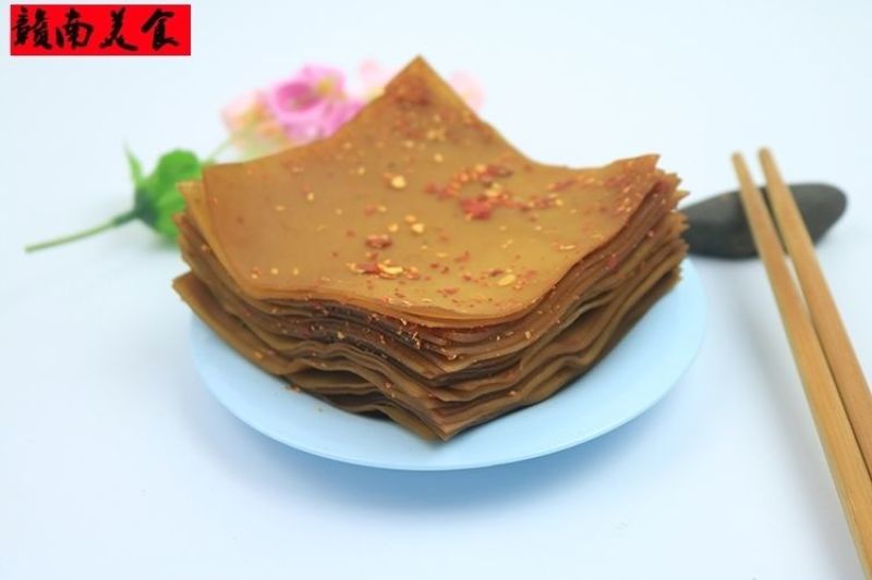 江西赣南特产瑞金壬田豆干特色小吃香辣休闲零食开胃豆干块