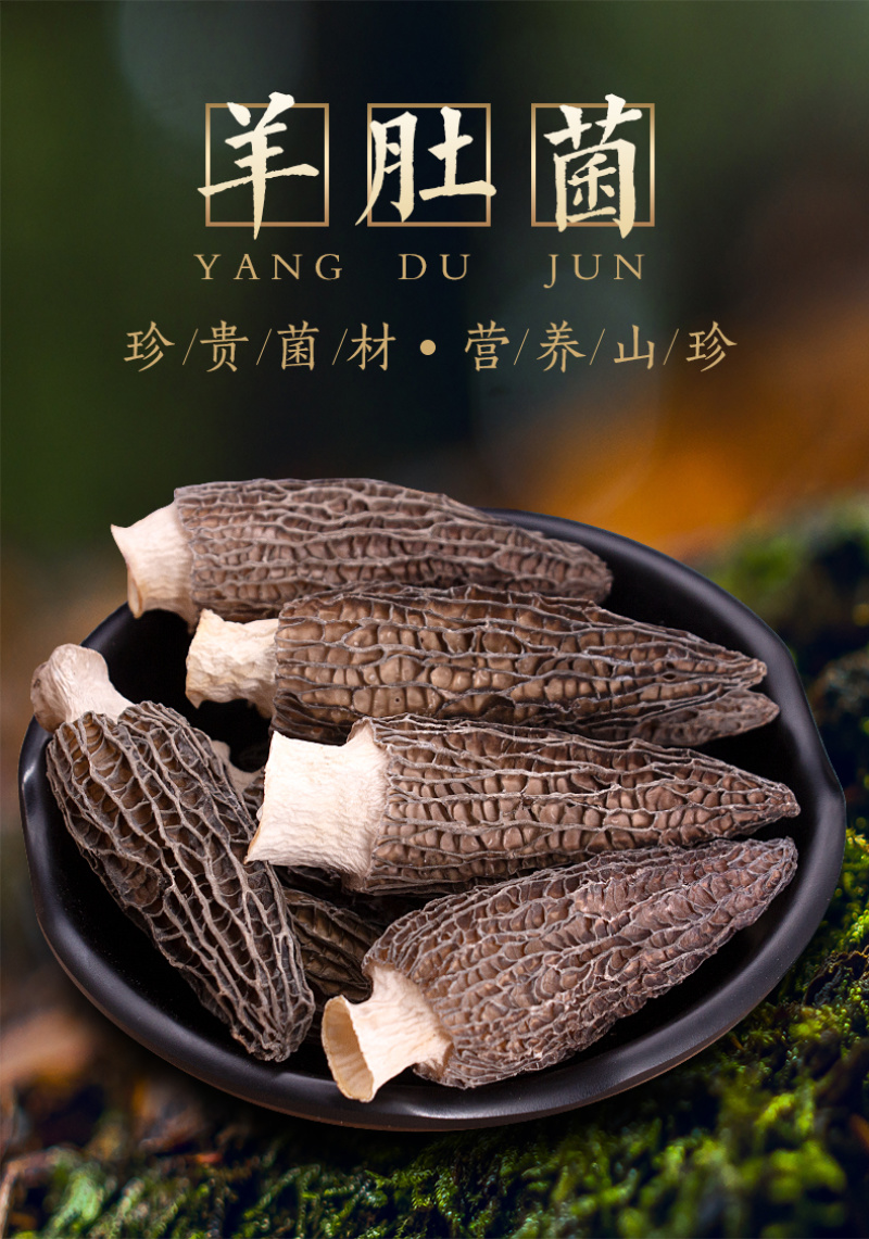 羊肚菌干货500g广昌特产新货菌类煲汤菌菇