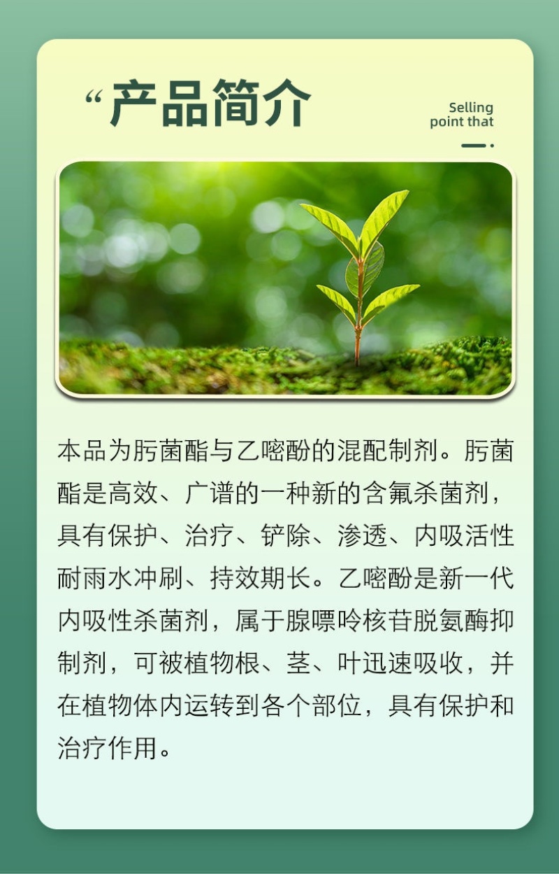 30%肟菌酯乙嘧酚白粉病专用