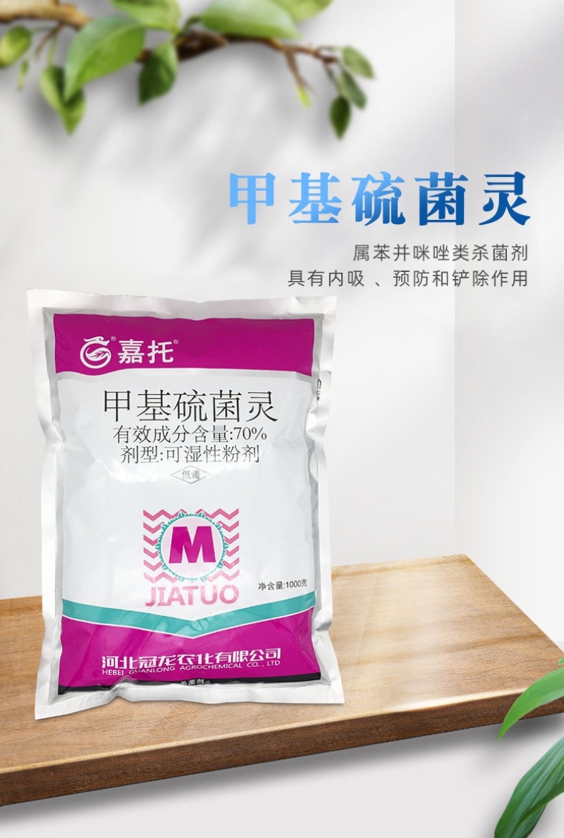 甲基硫菌灵70%甲基硫菌灵可湿性粉剂叶霉病