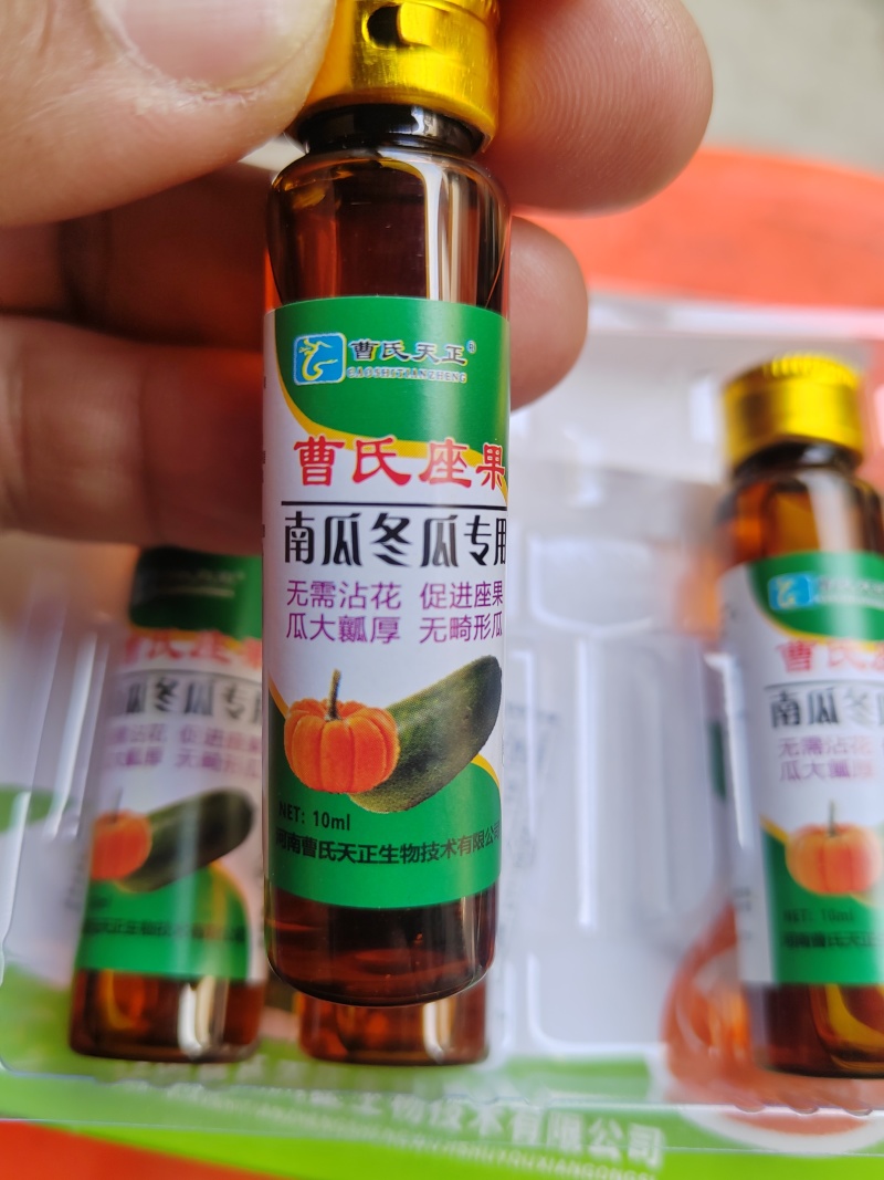 曹氏座果南瓜冬瓜专用无需沾花促进座果瓜大瓤厚无畸形