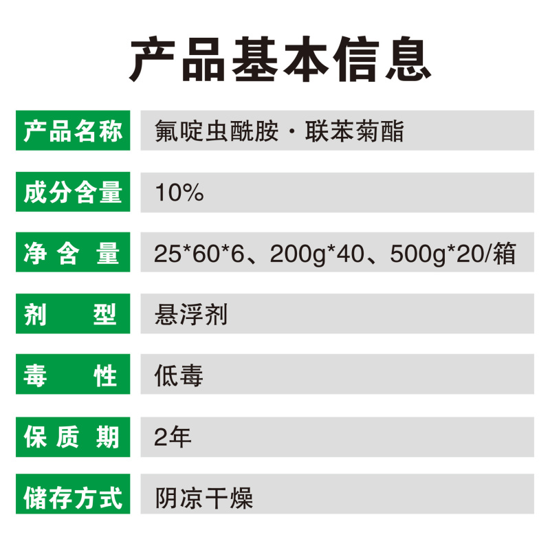 10%氟啶虫酰胺·联苯菊酯黄瓜蔬菜蚜虫专用杀虫剂正品