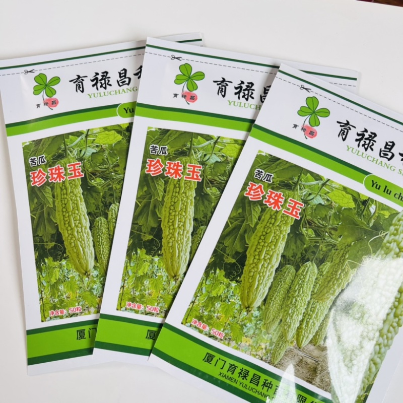 珍珠玉白绿苦瓜种子品种，中早熟品种种子