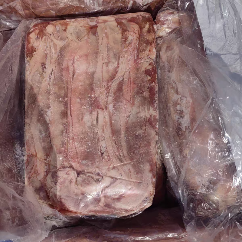 新鲜冷冻猪油边肉护心肉猪边肋条猪肉东北大油边20斤