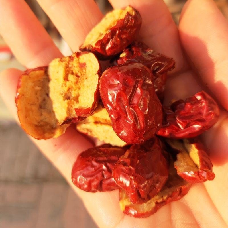 无核红枣干新疆红枣干片泡水熬煮灰枣红枣干鲜枣条片枣肉干