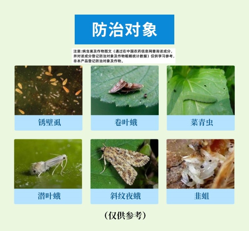 巧喜5%虱螨脲蔬菜甘蓝甜菜夜蛾农药杀虫剂