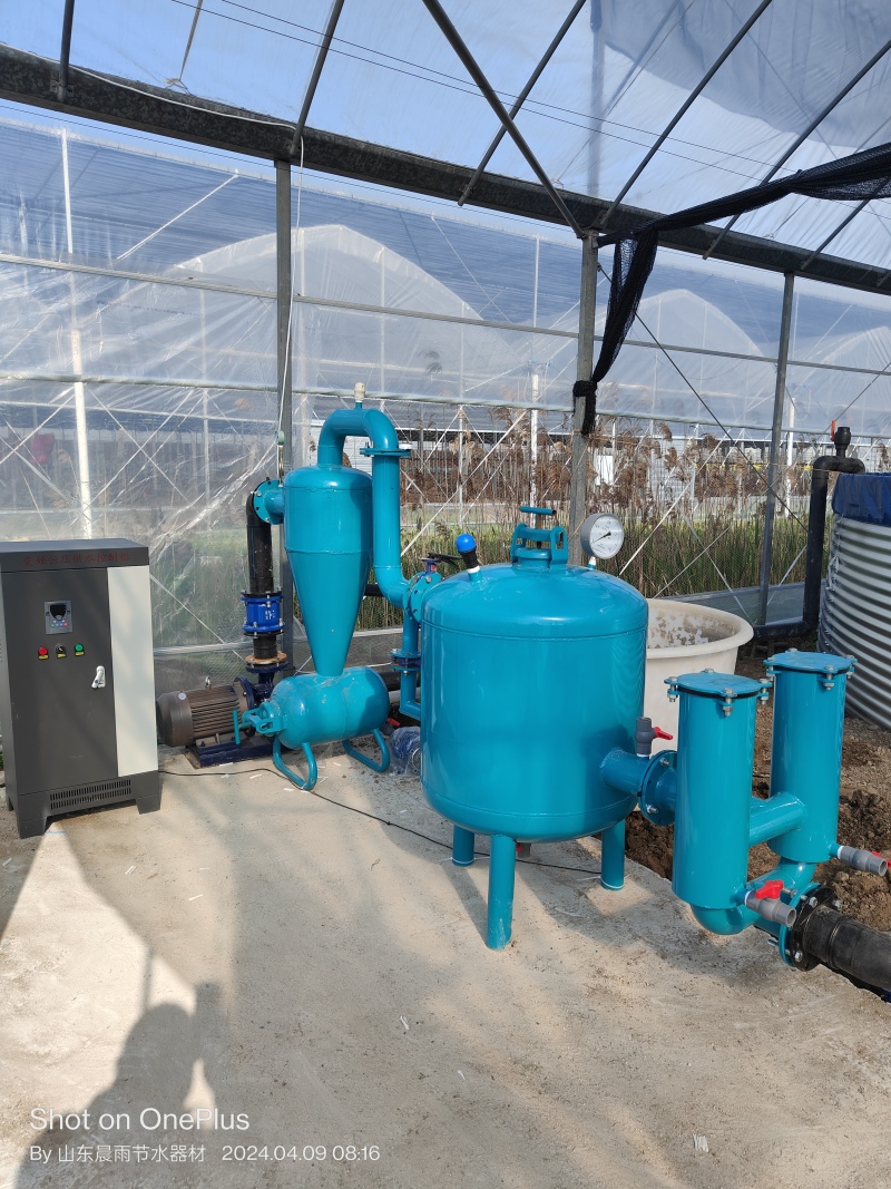 离心加双砂石加碟片过滤器水肥一体机，自动施肥