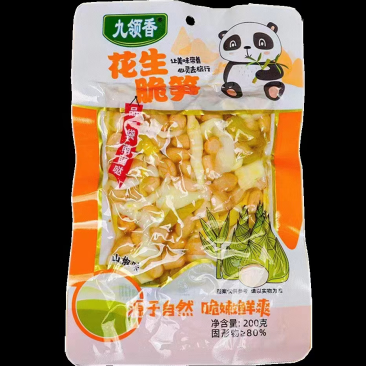 花生脆笋，梅菜脆笋，各种酱菜，八宝菜