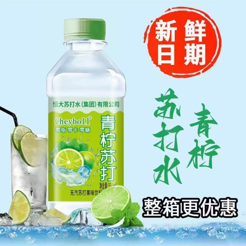 苏打水各种口味，箱装，塑包各种规格厂家直销价格美丽