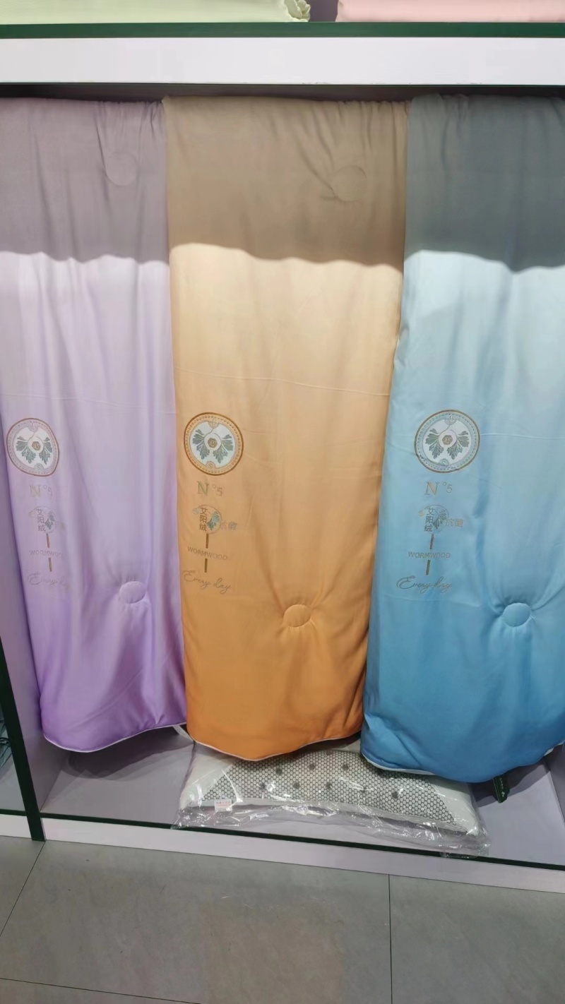 艾绒床垫被子褥子纯艾绒夏凉被艾灸毯养生艾草枕头