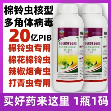 20亿棉铃虫核型多角体病毒棉铃虫菜青虫烟青虫辣椒专用农药