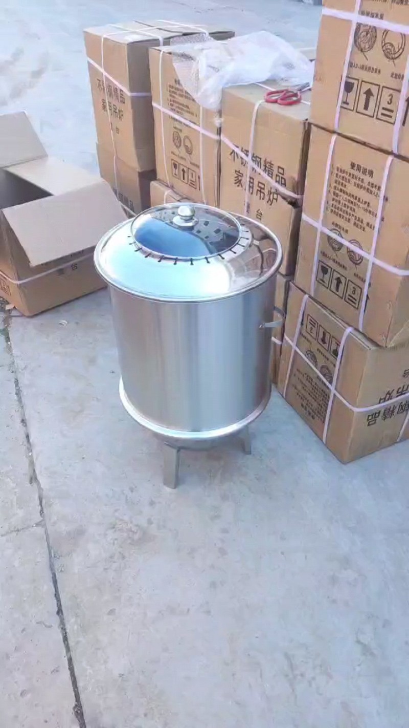 烧烤用具，不锈钢烧烤吊炉，做工好，使用方法简单，结实耐用