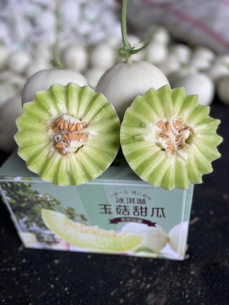 【热卖】莘县冰淇淋玉菇甜瓜精品甜瓜保质诚信经营