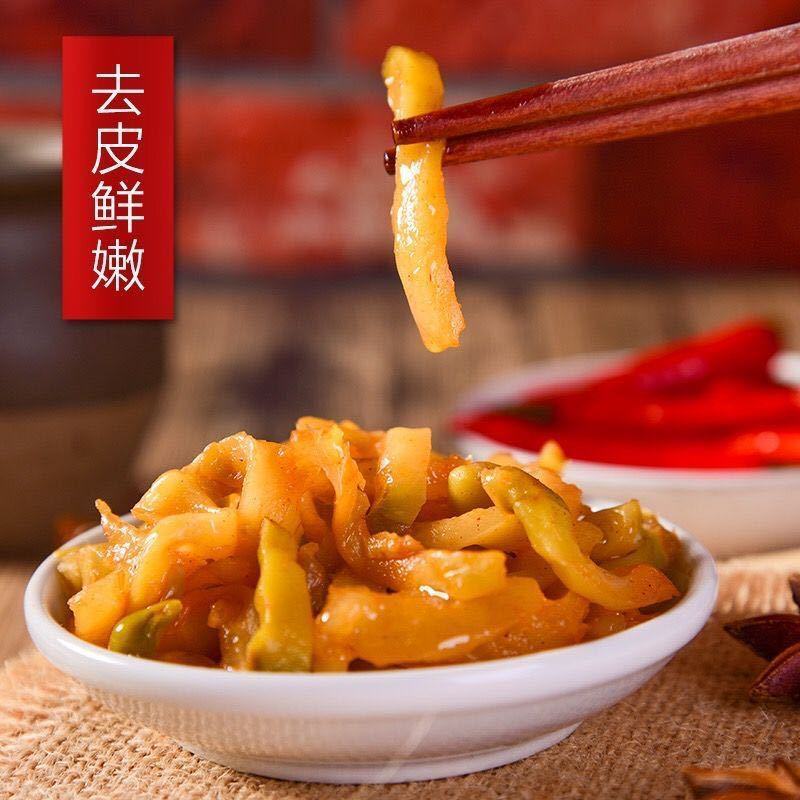 【泡菜】重庆去皮榨菜丝榨菜下涪陵饭菜咸菜52g开胃不辣小
