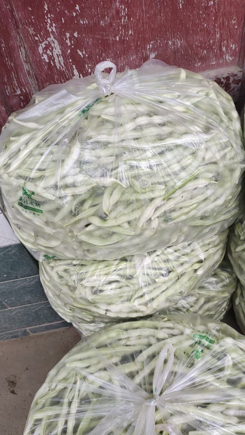 白不老四季豆，颜色好没有虫眼，老嫩合适产地直销