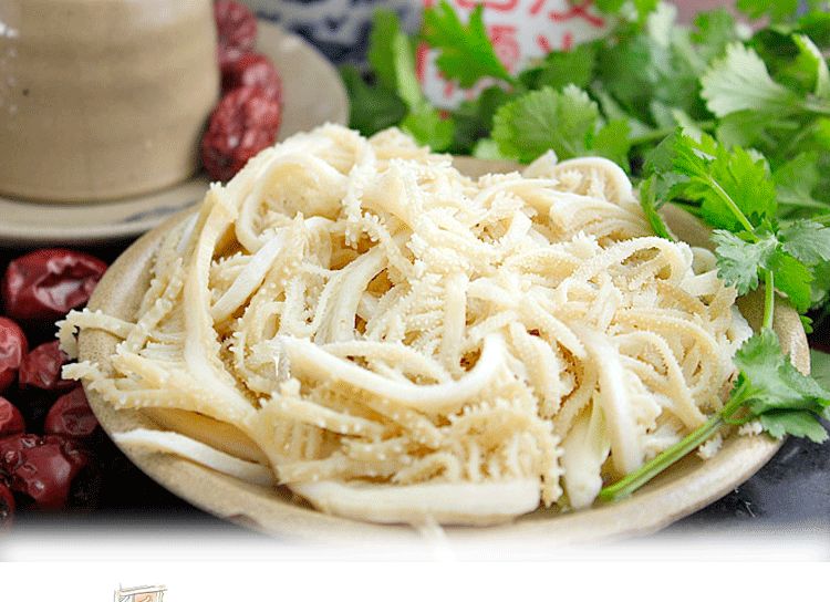 香芹牛肚翻炒过程