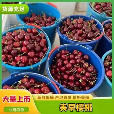 樱桃，美早樱桃大量上市供应，个头大口感好，美早樱桃价格