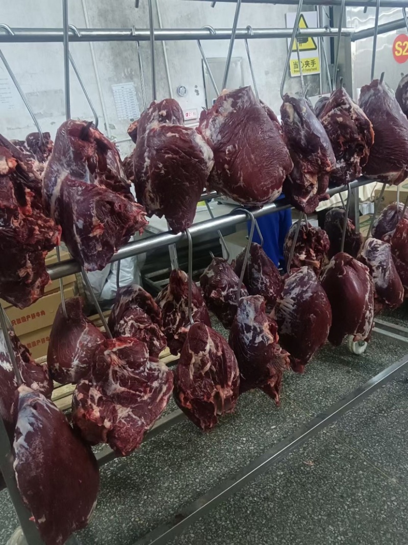 三扒一霖，公牛牛后腿肉，通货，国产纯干冰鲜，精修去油。