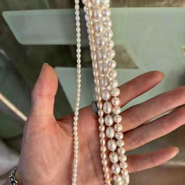 珍珠项链真品珍珠实拍4种珍珠大小规格需要哪款联系客服