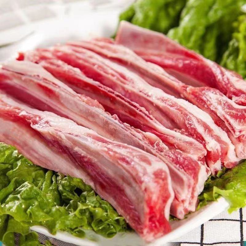 内蒙羊排肋排散养羔羊新鲜现杀羊排骨手把肉羊肋条滩羊排