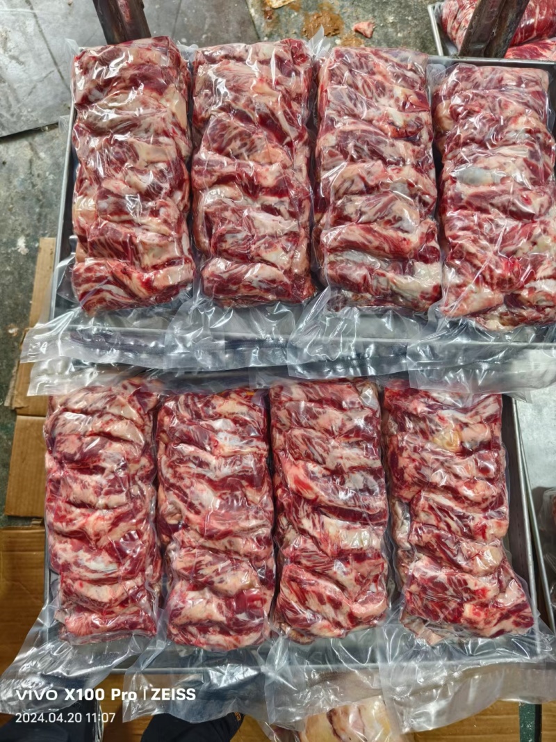 纯干腹肉条牛肋条各类谷饲草饲现货供应中质量保证