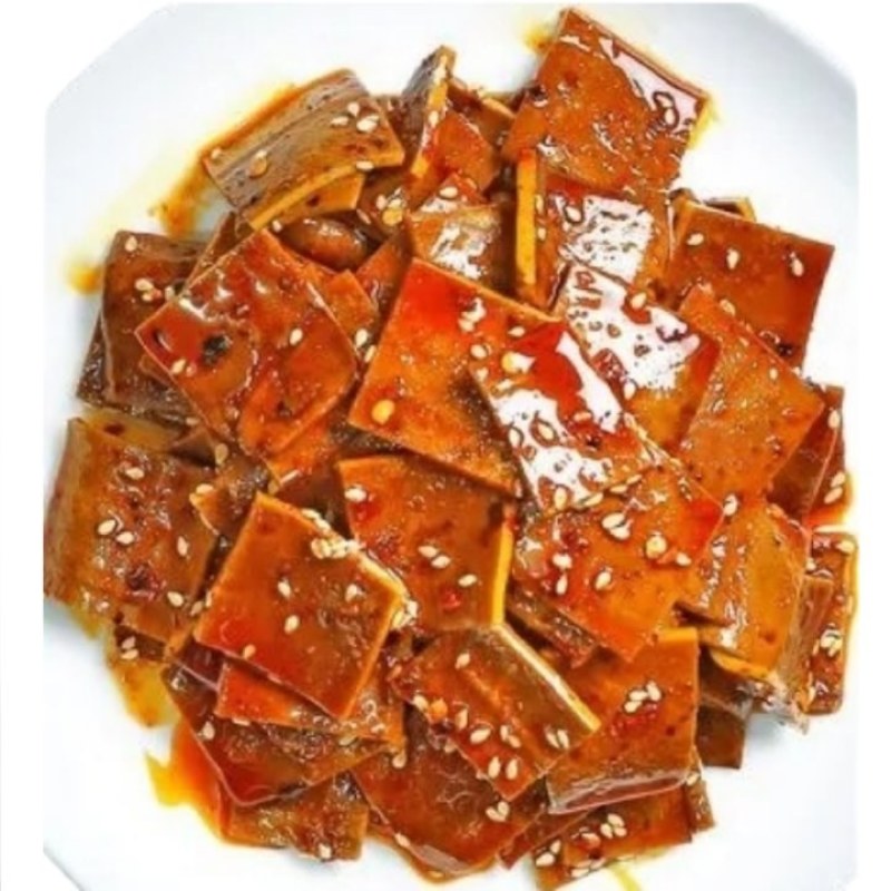 冷吃熟食麻辣豆干块开袋即食一斤装批发可代发