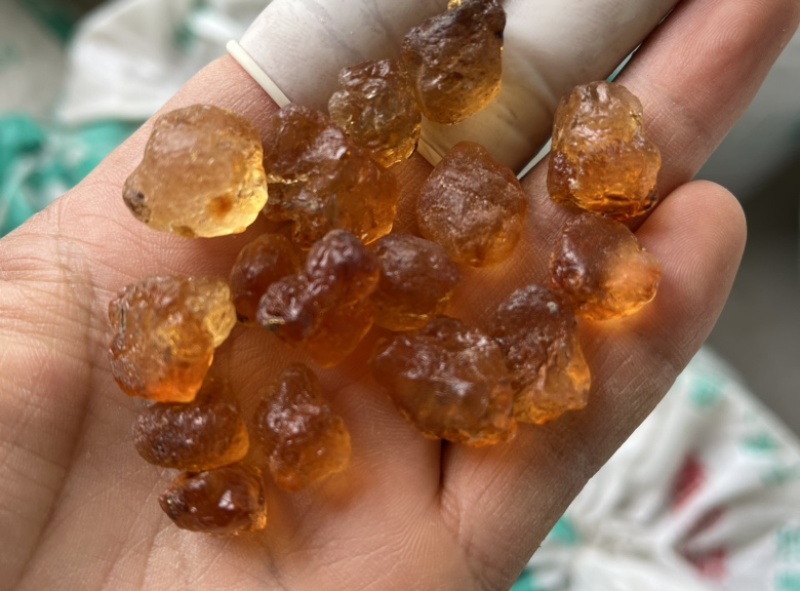 黄红机磨水洗桃胶，产地直供
