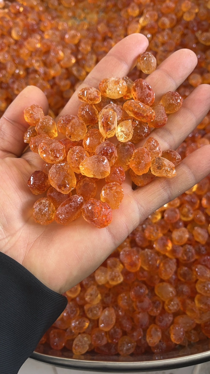 黄红机磨水洗桃胶，产地直供
