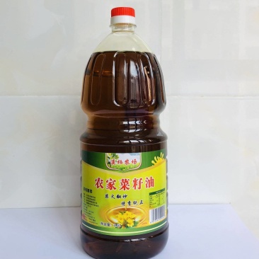 农村小榨菜籽油物理压榨纯菜籽油