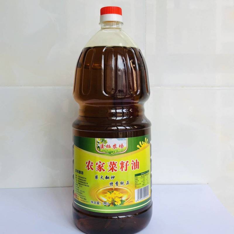 农村小榨菜籽油物理压榨纯菜籽油
