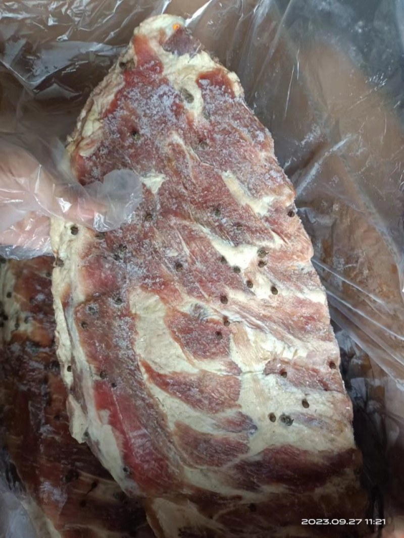 青猪花椒腊排骨品质好货30斤一件批发腌腊制品全系列批发