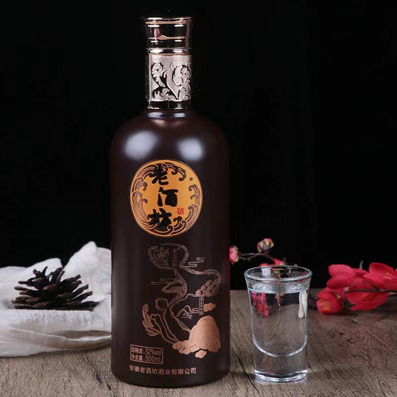 古井镇浓香型纯粮白酒52度500ml，一箱6瓶装全国包邮