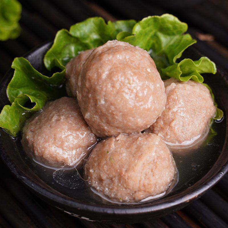 【红烧狮子头】清真红烧狮子头鸡肉丸子板面食堂快餐火锅麻辣