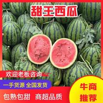 【推荐】新疆甜王西瓜代办包熟包甜供应市场商超量大从优
