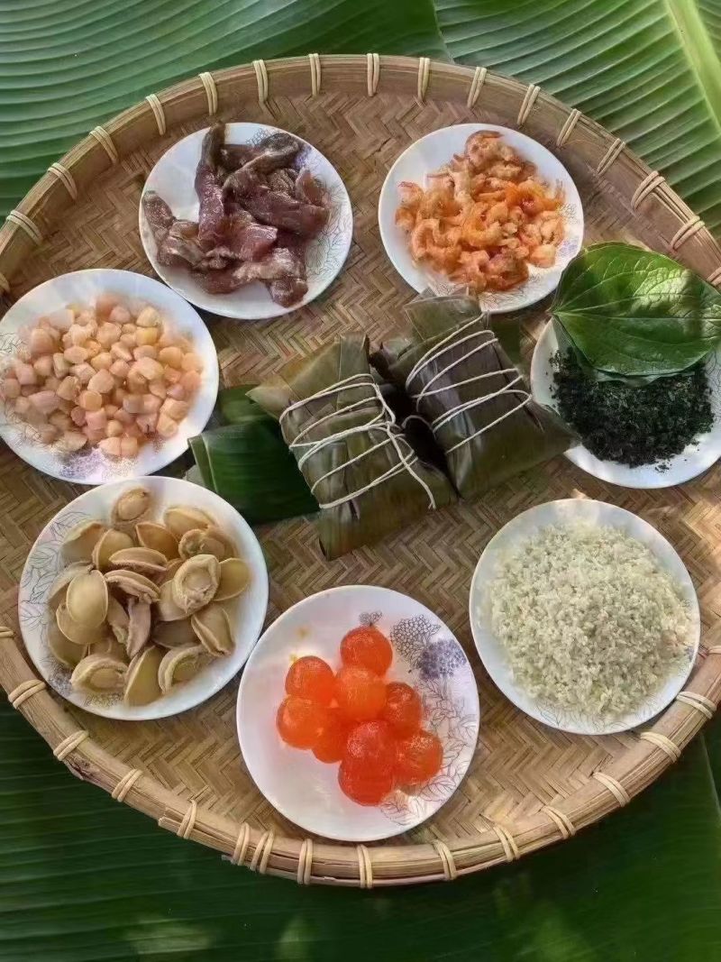 硇洲岛海鲜粽海鲜鲍鱼粽约350克/条