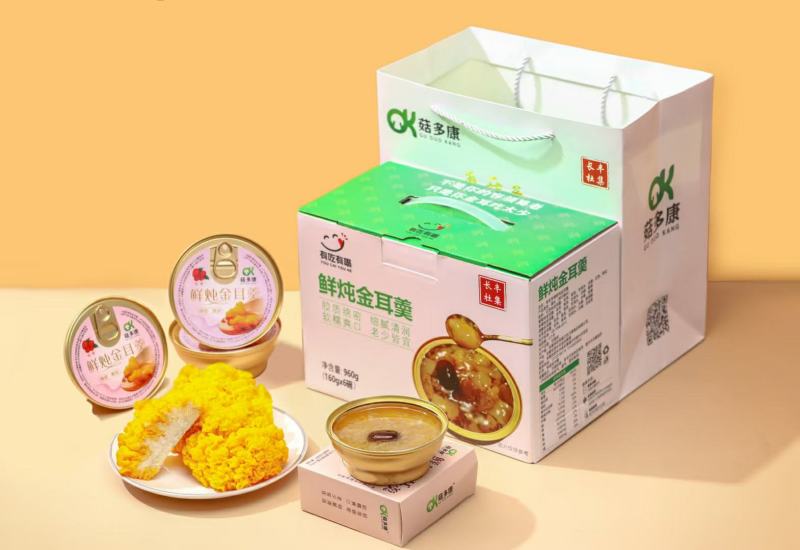 安徽食品厂鲜炖金耳羹，即食，银耳羹，营养早餐下午茶夜宵