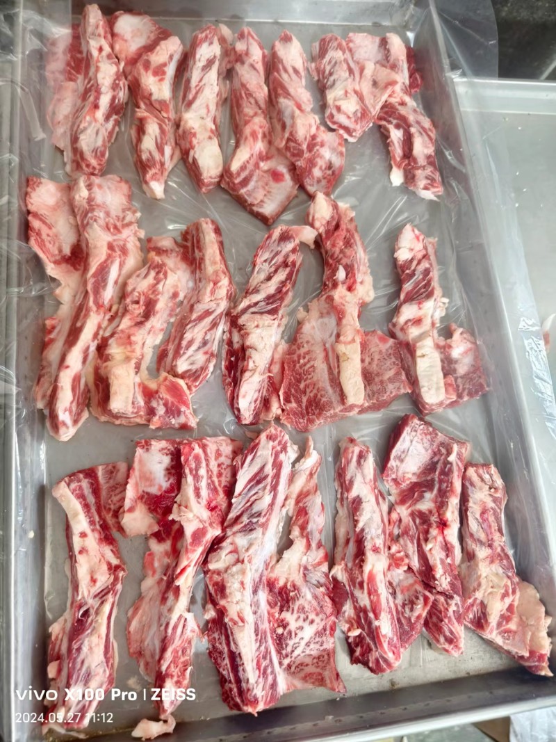 纯干谷饲腹肉条精修肉嫩多汁烧烤佳品厂家直销批发