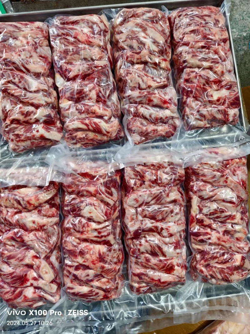 纯干谷饲腹肉条精修肉嫩多汁烧烤佳品厂家直销批发