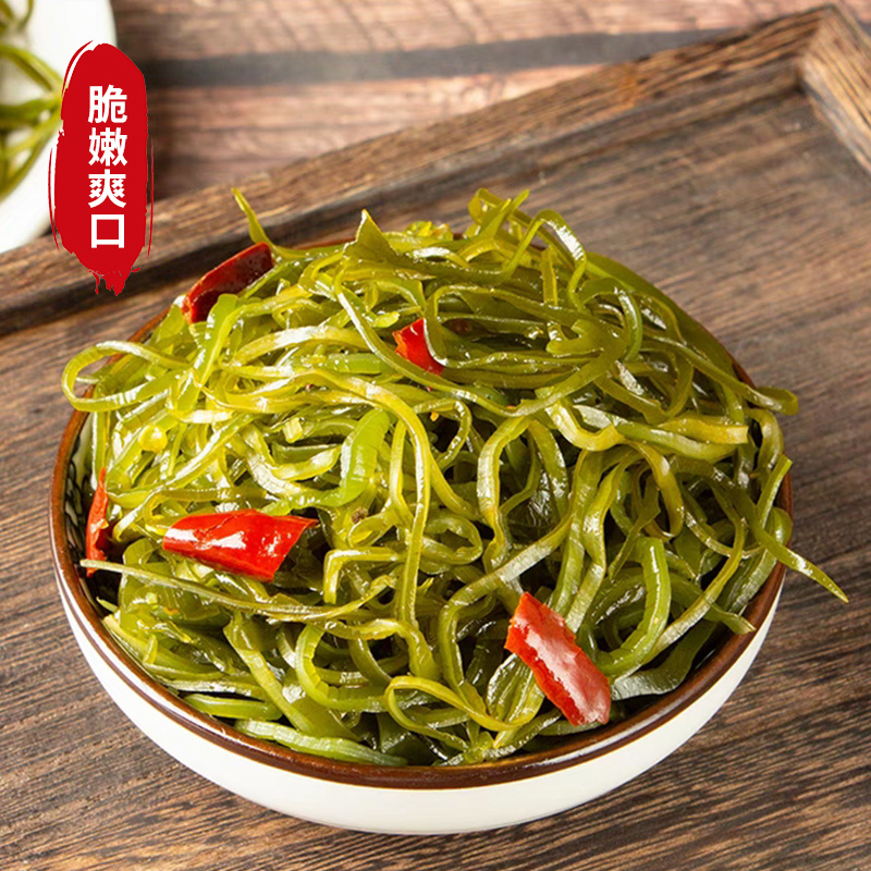 腾晖红油海带丝腌制酱菜绿色小菜咸菜下饭菜整箱8斤商用小菜