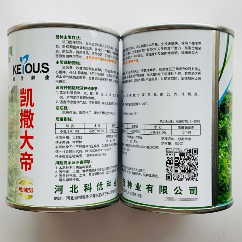 凯撒大帝芹菜种子免催芽西芹种子叶柄亮绿有光泽纤维少高产抗