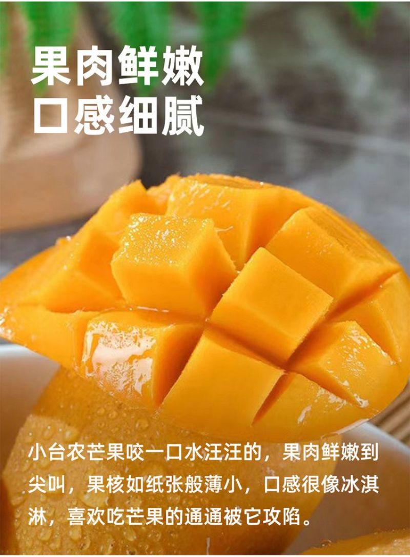 【爆甜】正宗小台农芒果新鲜非贵妃芒金煌芒大青芒应季水果批
